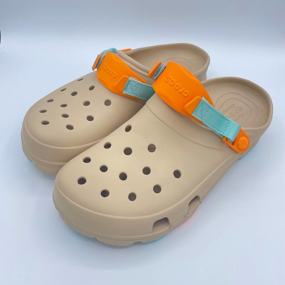CROCS Other - Crocs Classic Tan All Terrain Clog ICONIC Comfort Men's 13 Adjustable Straps